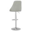 vidaXL Tabourets de bar lot de 2 gris clair tissu