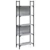 vidaXL Biblioth&egrave;que &agrave; 5 niveaux sonoma gris 60,5x24x166,5 cm