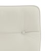 vidaXL Chaises &agrave; manger lot de 2 Cr&egrave;me Velours