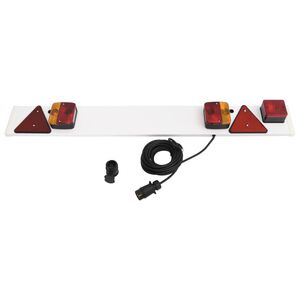 vidaXL Feu de remorque Rouge 115x7x14 cm 12V ampoule classique
