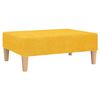 vidaXL Canap&eacute;-lit &agrave; 2 places avec repose-pied Jaune Tissu