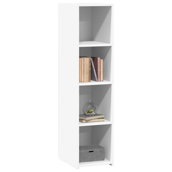 vidaXL Buffet blanc 30x41x124 cm bois d'ing&eacute;nierie