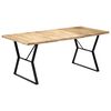 vidaXL Table &agrave; manger 180x90x76 cm Bois de manguier massif