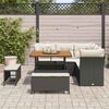 vidaXL Ensemble de canap&eacute; de jardin 8 pcs Noir polyrotin