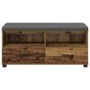 vidaXL Banc d'entr&eacute;e avec coussin Bois ancien 100 x 38 x 46 cm