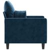 vidaXL Fauteuil Bleu 60 cm Velours
