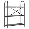 vidaXL &Eacute;tag&egrave;re Ch&ecirc;ne noir 80 x 30 x 109 cm Bois d'ing&eacute;nierie