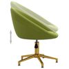 vidaXL Chaises &agrave; manger lot de 6 vert clair velours