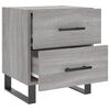 vidaXL Tables de chevet 2 pcs sonoma gris 40x35x47,5 cm