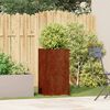 vidaXL Jardini&egrave;re rouill&eacute; 40x40x80 cm acier inoxydable