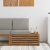 vidaXL Canap&eacute; d'ext&eacute;rieur extr&eacute;mit&eacute; Naturel 91 x 63 x 73 cm