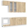 vidaXL Unit&eacute; de cuisine LYON 8 pc Ch&ecirc;ne Sonoma Bois d'ing&eacute;nierie