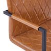 vidaXL Chaises &agrave; manger lot de 2 Cantilever cognac similicuir
