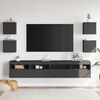 vidaXL Meubles TV muraux 4 pcs Gris 30,5x30x30 cm