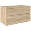 vidaXL Ensemble de meubles de salle de bain 3 pcs ch&ecirc;ne sonoma