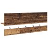 vidaXL Porte-manteau mural avec &eacute;tag&egrave;re Bois ancien 90 x 15 x 36 cm