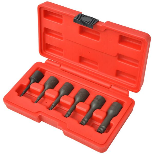 vidaXL Kit d'extracteurs de vis Acier 6 pi&egrave;ces