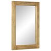 vidaXL Miroir salle de bain marron 50x70x2,5 cm bois de manguier