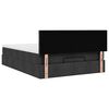 vidaXL Lit ottoman avec matelas et LED noir 140x200 cm tissu