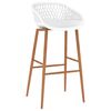 vidaXL Ensemble de bar 7 pcs Noir et blanc