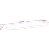 vidaXL Dessus de table 140x60x3,8 cm ovale bois massif de manguier
