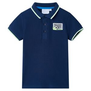 vidaXL Polo pour enfants bleu marine 116