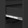 vidaXL Cabinet de salle de bain avec tiroir Noir 72,5 x 36,5 x 100 cm