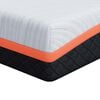 vidaXL Matelas Moyennement ferme 120 x 200 cm Blanc et Gris