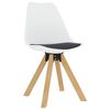 vidaXL Ensemble de salle &agrave; manger 3 pcs Noir et blanc