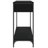 vidaXL Table console noir 100x34,5x75 cm bois d'ing&eacute;nierie