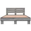 vidaXL Cadre de lit sans matelas sonoma gris 120x190 cm