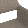 vidaXL Chaise pivotante de salle &agrave; manger Taupe Tissu
