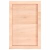 vidaXL Comptoir de salle de bain 40x60x(2-4) cm bois massif non trait&eacute;