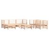 vidaXL Salon de jardin 7 pcs Bois de pin massif