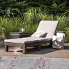 Keter Chaise longue avec coussin Daytona Marron
