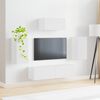 vidaXL Ensemble meuble TV Montage mural 5 pcs Blanc Bois d'ing&eacute;nierie