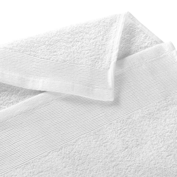 vidaXL Serviettes de sauna 2 pcs Coton 450 g/m² 80x200 cm Blanc
