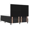 vidaXL Lit &agrave; ressorts avec matelas Noir 160 x 200 cm tissu