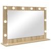 vidaXL Miroir de vanit&eacute; Ch&ecirc;ne Sonoma 80 x 55 x 18 cm Rectangulaire