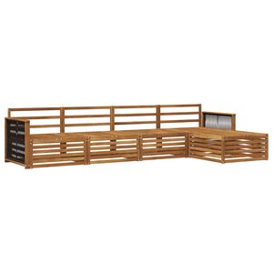 vidaXL Ensemble de canap&eacute;s d'ext&eacute;rieur 5 pc Naturel
