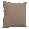 vidaXL Canap&eacute; 2 places avec oreillers cappuccino 120 cm similicuir