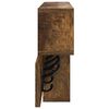 vidaXL Porte-manteau mural avec &eacute;tag&egrave;re Ch&ecirc;ne fum&eacute; 100 x 12 x 43,5 cm