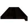 vidaXL Marches d'escalier 2 pcs marron fonc&eacute; 120x30x2 cm ch&ecirc;ne massif