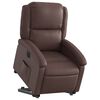 vidaXL Fauteuil inclinable &eacute;lectrique marron similicuir