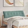 vidaXL Coussin de Dos Vert Mer 160 x 50 cm Tissu en velours c&ocirc;tel&eacute;