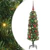 vidaXL Sapin de No&euml;l artificiel Vert 120 cm PVC et acier et plastique