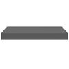 vidaXL &Eacute;tag&egrave;re murale flottante Gris brillant 40x23x3,8 cm MDF