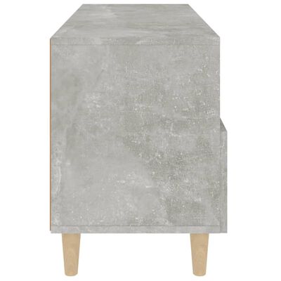 vidaXL Meuble TV Gris béton 80x36x50 cm Bois d'ingénierie