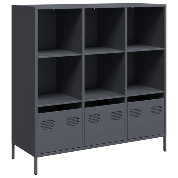 vidaXL Buffet haut anthracite 101,5x39x103,5 cm acier