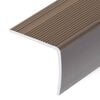 vidaXL Nez de marche forme en L 5 pcs aluminium 90 cm marron